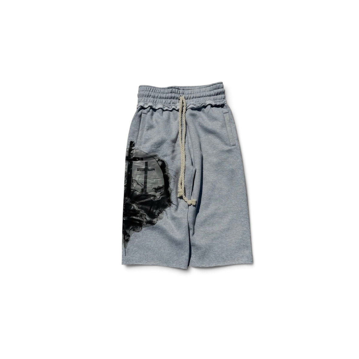 GRAY 3/4 SHORTS