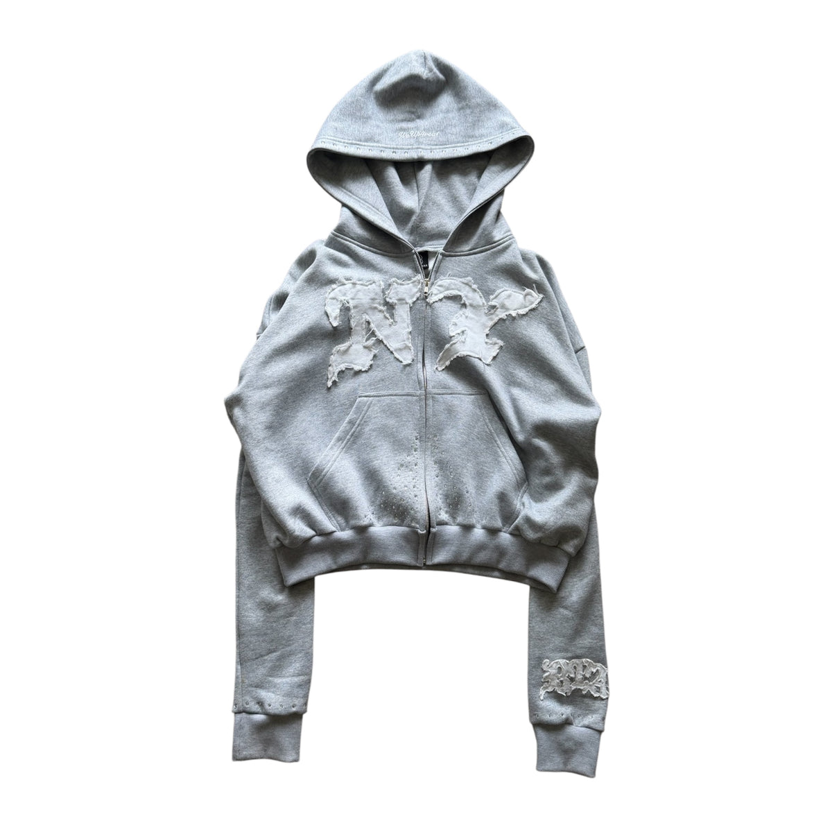 GRAY NY ZIP-UP